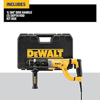 DEWALT Rotary Hammer Drill with Shocks, D-Handle, SDS, 1-1/8-Inch (D25263K) | Amazon (US)
