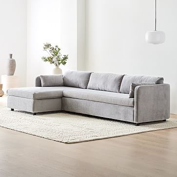 Bacall Curved 2-Piece Chaise Sectional (116") | West Elm (US)