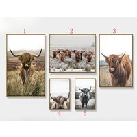 Diy Diamond Painting Cross-stitch Cattle Animal 5D Full Drill Mosaic Embroidery Highland Cow Wall Ar | Etsy (US)