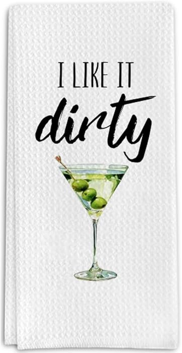 Dirty Martini Gifts Kitchen Towels for Martini Lover, Cocktail Lovers Gifts Decorative Towels for... | Amazon (US)