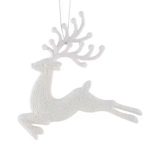 CANVAS White Collection Decoration Dashing Deer Christmas Ornament, 6-in | Canadian Tire