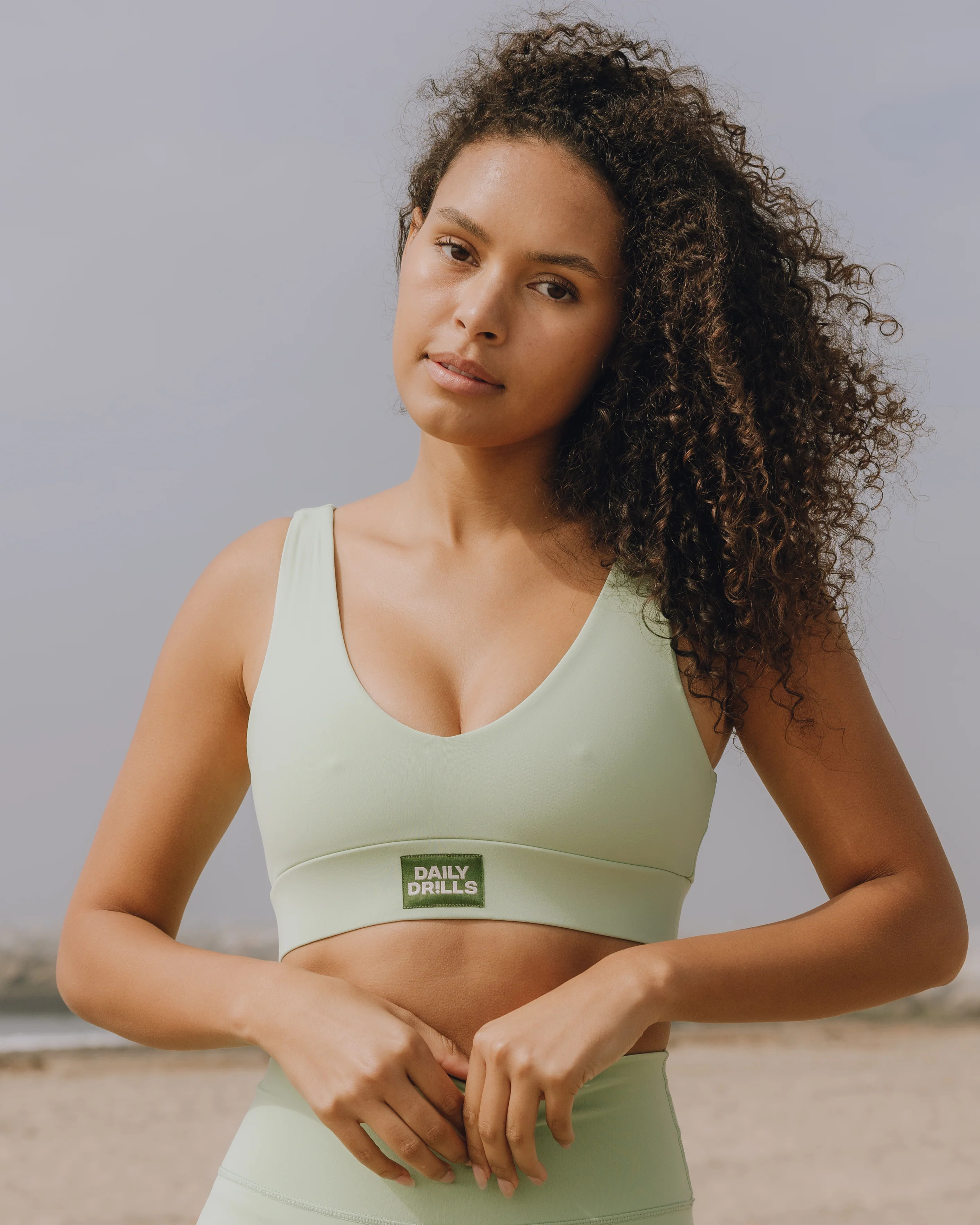Go! V-Neck Bra - Mint | Daily Drills