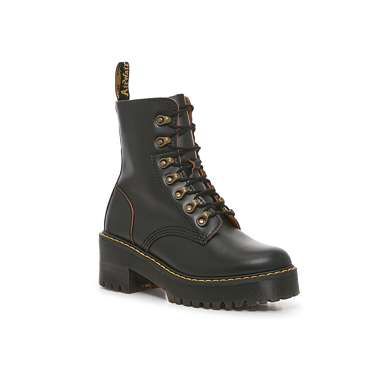 Dr. Martens Leona Boot | Women's | Black | Size UK 3 / US 5 | Boots | Platform | DSW