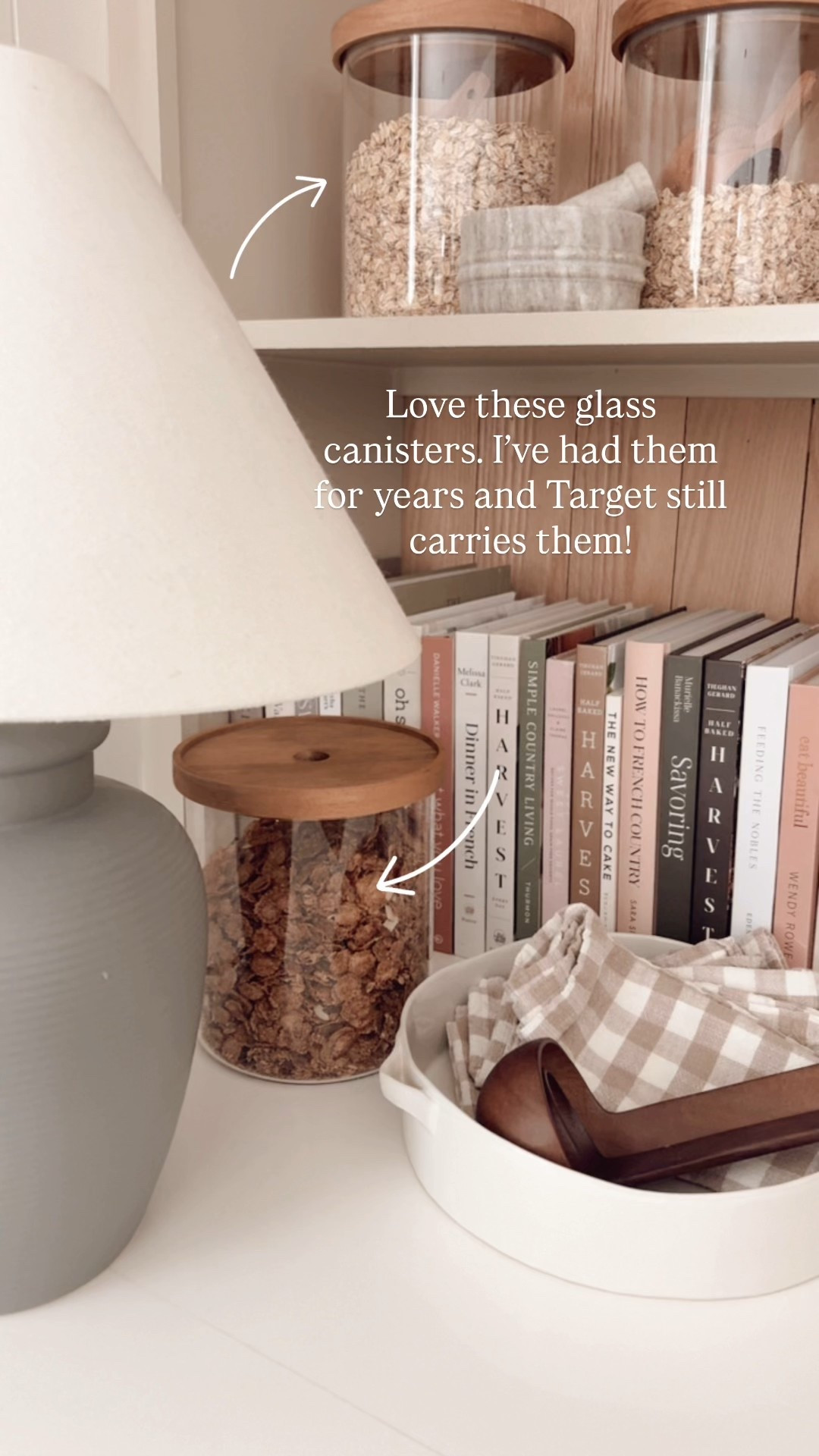 Glass kitchen canisters from Target. 

#LTKHome