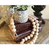 Wood Bead Garland, Natural Wood Garland, Bead Garland Strand, Decorative Garland, Holiday Garland | Etsy (US)