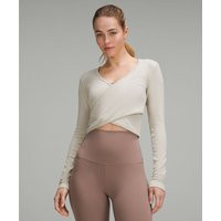 Wrap-Front Ribbed Long-Sleeve Top | Lululemon (US)