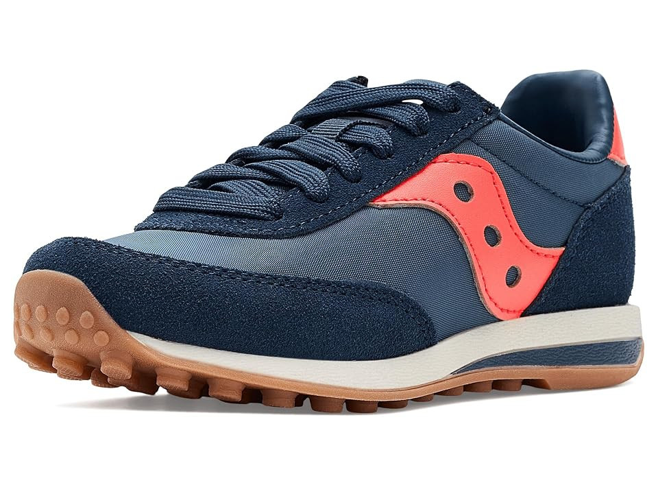 Saucony Kids Trainer 80 KDZ (Little Kid/Big Kid) Kid's Shoes Navy/Red: 5 Big Kid M, Leather | Zappos