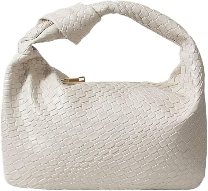 PHILOMENA Women's Knot Strap Leather Dumpling Handbags Zipper Hobo Clutch Purses | Amazon (US)