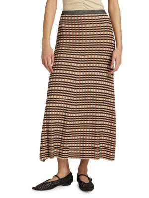 Amal Checked Jacquard Knitwear Skirt | Saks Fifth Avenue OFF 5TH