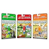Melissa & Doug On the Go Water Wow! Reusable Color with Water Activity Pad 3-Pack, Jungle, Safari, F | Amazon (US)