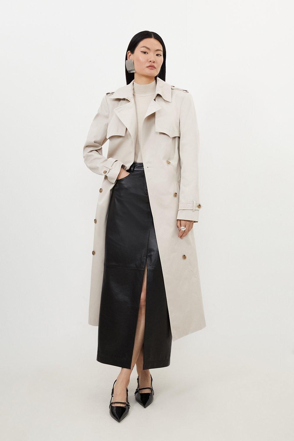 Tailored Belted Trench Coat | Karen Millen UK + IE + DE + NL