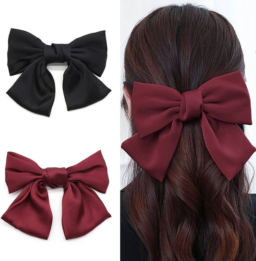 Pince à Cheveux Nœud,Accessoire de Cheveux Nœud en Satin,Accessoires de Cheveux Arc,Accessoire... | Amazon (FR)