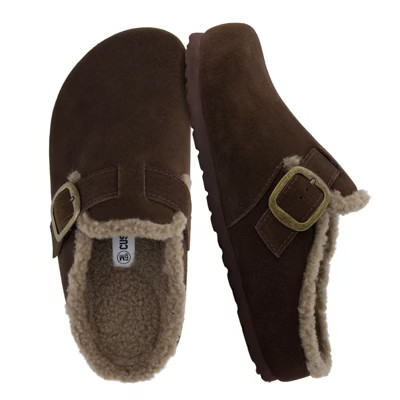 CUSHIONAIRE Haven Genuine Leather Clogs for Women – Faux Fur Lined  Slip-On Womens Shoes with C... | Target