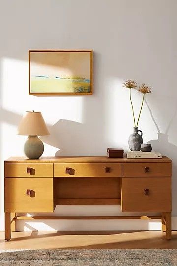 Amber Lewis for Anthropologie Sunfair Executive Desk, LDW Sales, Anthro Furniture, Home Office | Anthropologie (US)