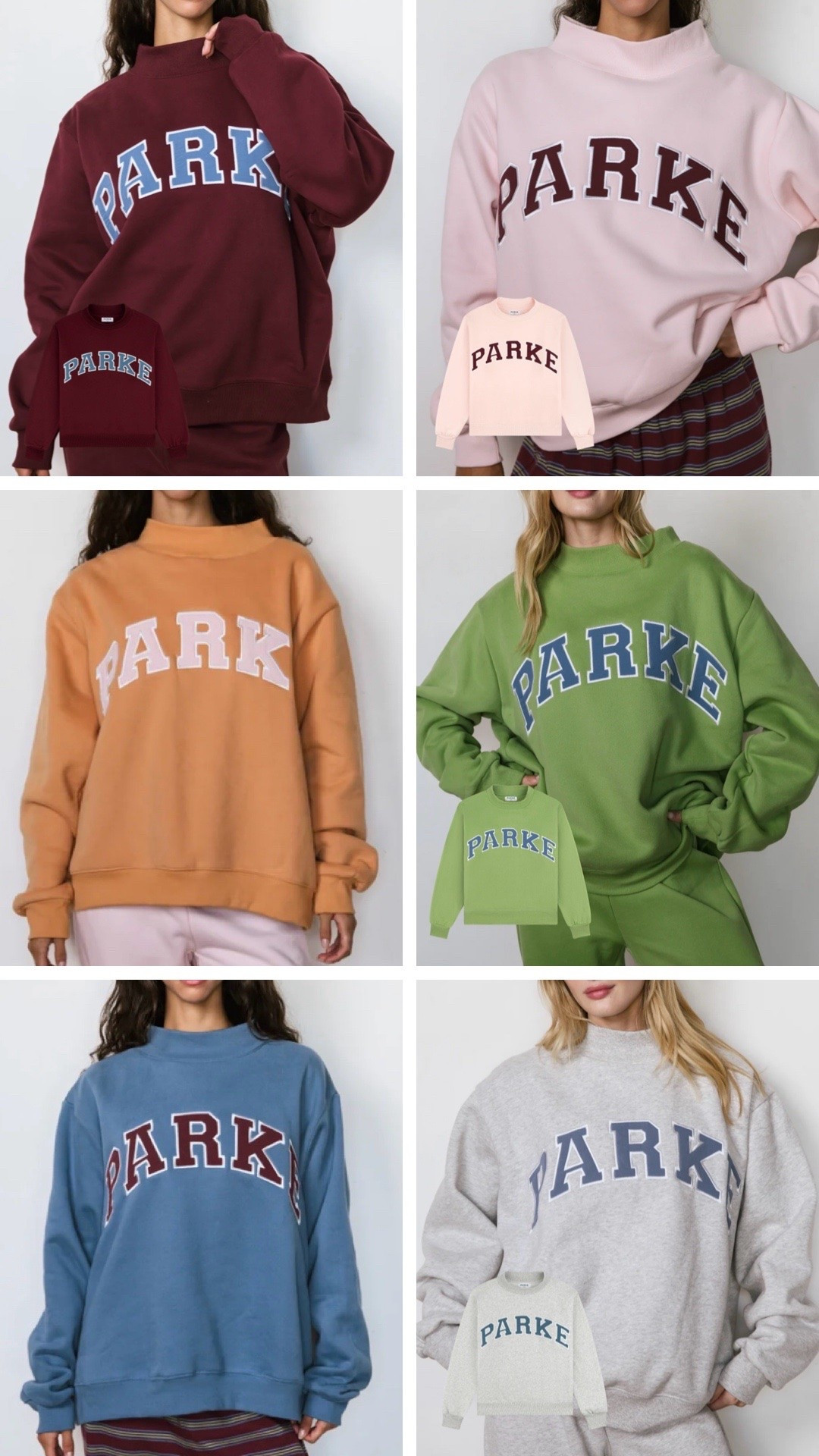 FALL PARKE SWEATSHIRTS
I wear SM/MD! I’m 5’2, 110 pounds when not pregnant lol