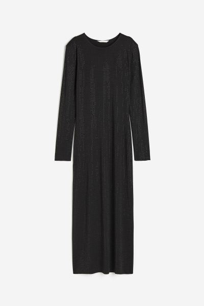 Bodycon-Kleid mit Strassverzierung | H&M (DE, AT, CH, NL, FI)