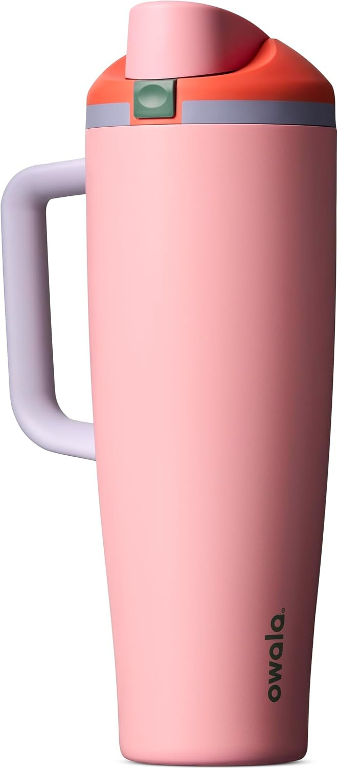 Owala FreeSip Tumbler Stainless Steel Water Bottle 40 oz Sugar High | Amazon (US)