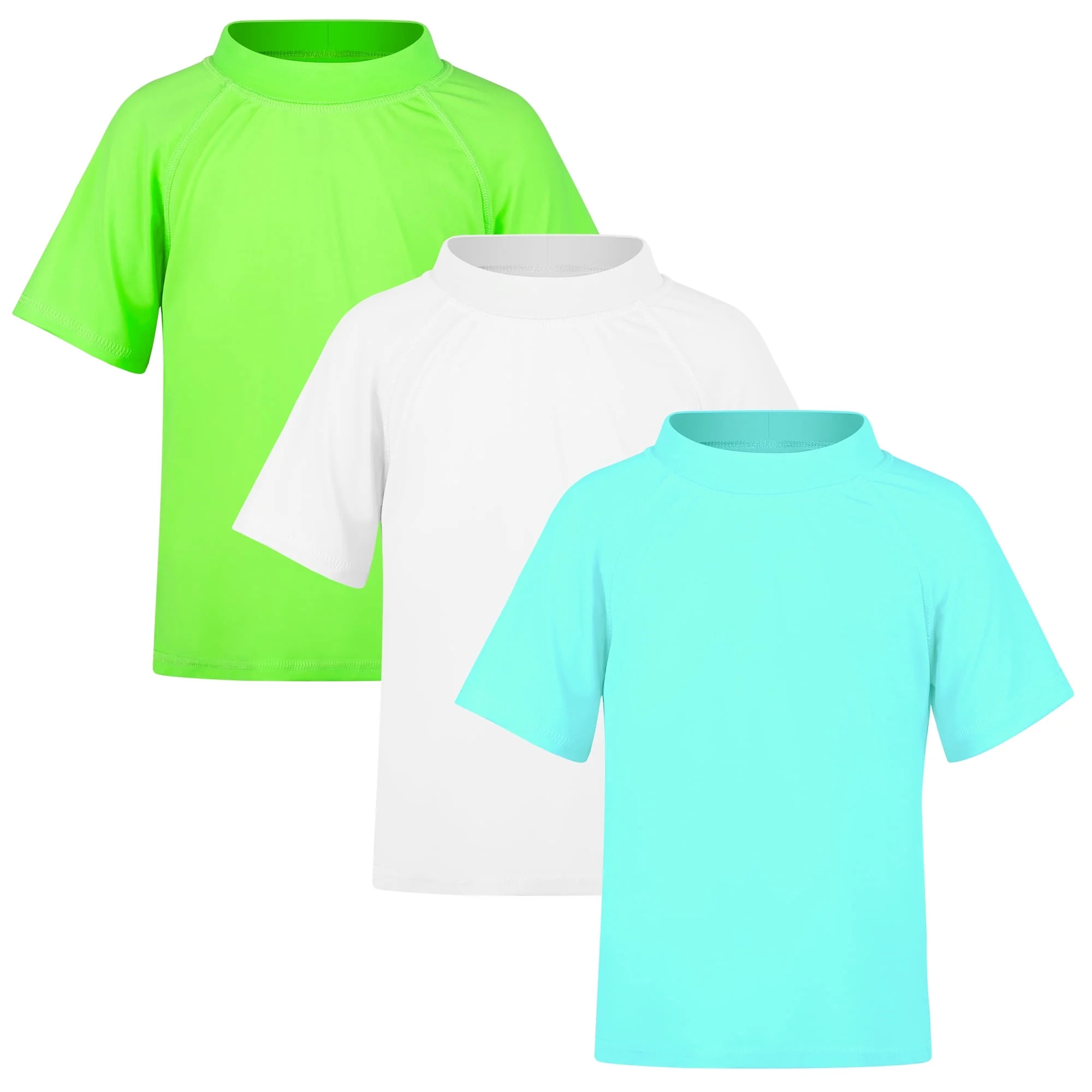 BIG ELEPHANT 3 Pack Kids Short Sleeve Rash Guard Shirt UPF 50+ Protection Swimwear Quick Dry Swim... | Walmart (US)