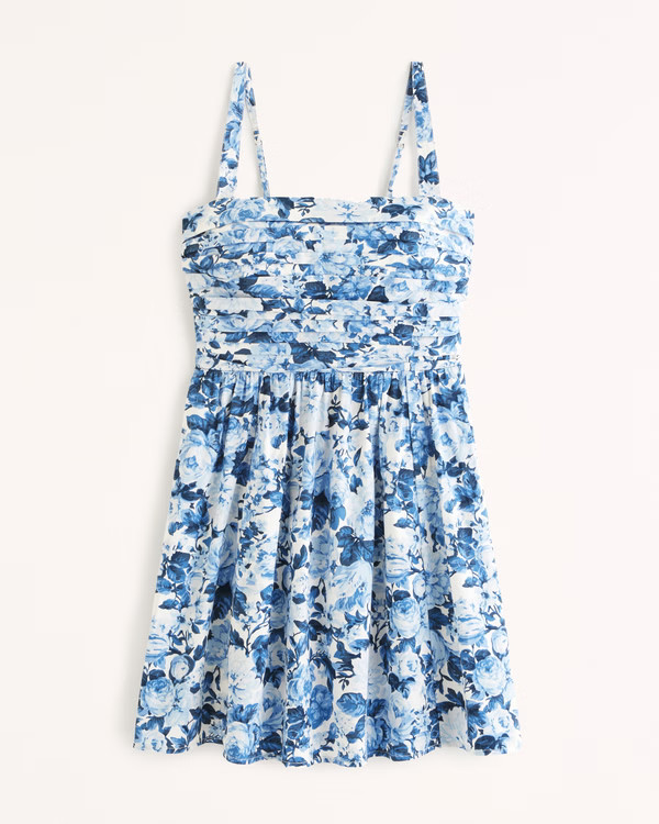 Emerson Poplin Wide Strap Mini Dress | Abercrombie & Fitch (US)
