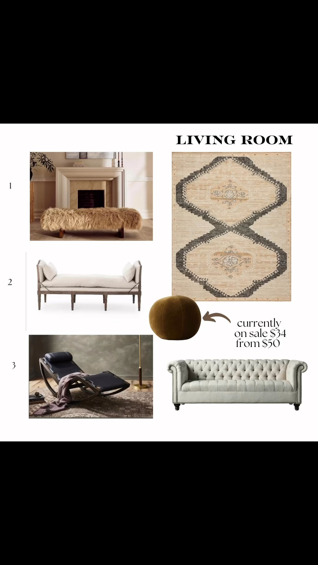 New additions to my living room - deciding on one of the benches or chaise. 
Home furnishings 
Home decor 
Styling home for the holidays 

#LTKHome #LTKHoliday #LTKParties