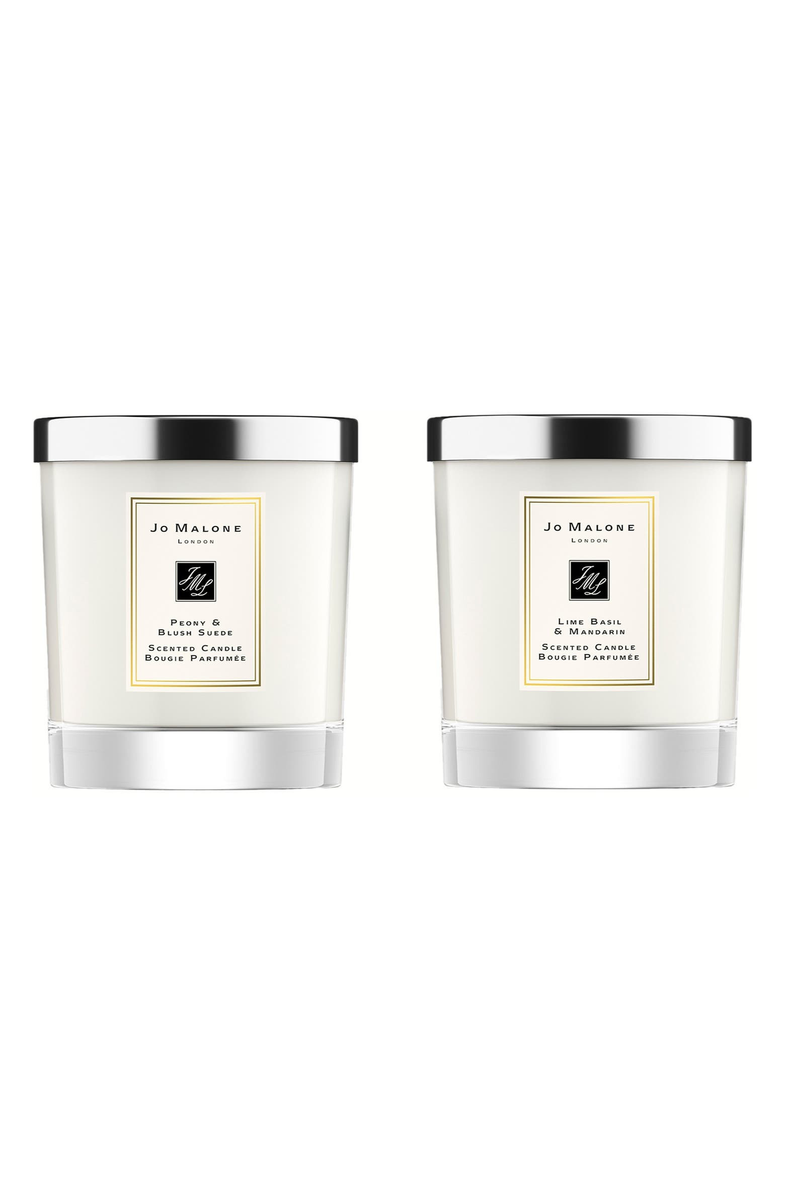 Peony & Blush Suede and Lime Basil & Mandarin Scented Home Candle Set | Nordstrom | Nordstrom