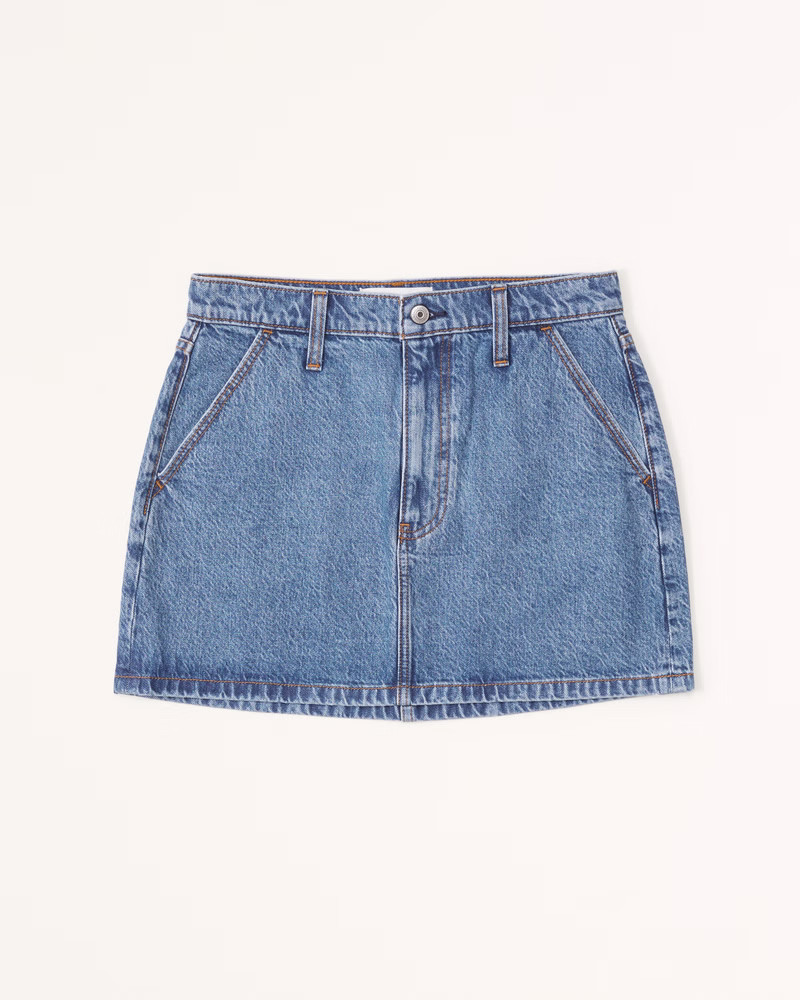 Denim Mini Skirt | Abercrombie & Fitch (US)