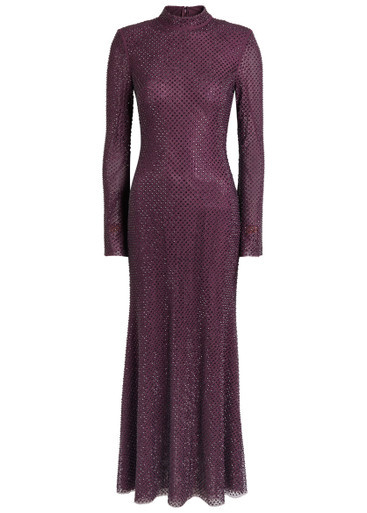 Crystal-embellished mesh gown | Harvey Nichols