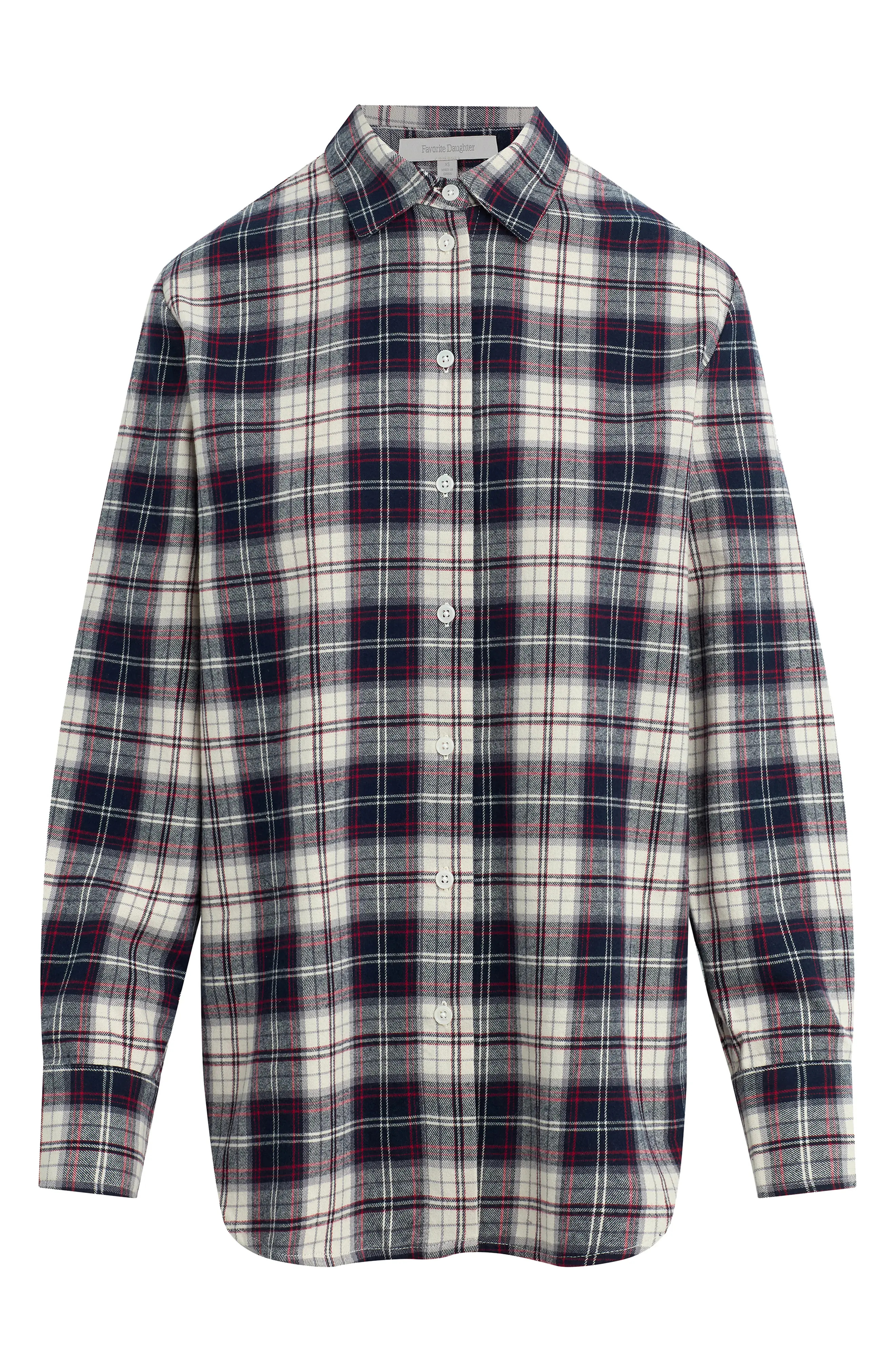 Favorite Daughter The Boyfriend Plaid Cotton Shirt (Women) | Nordstrom | Nordstrom