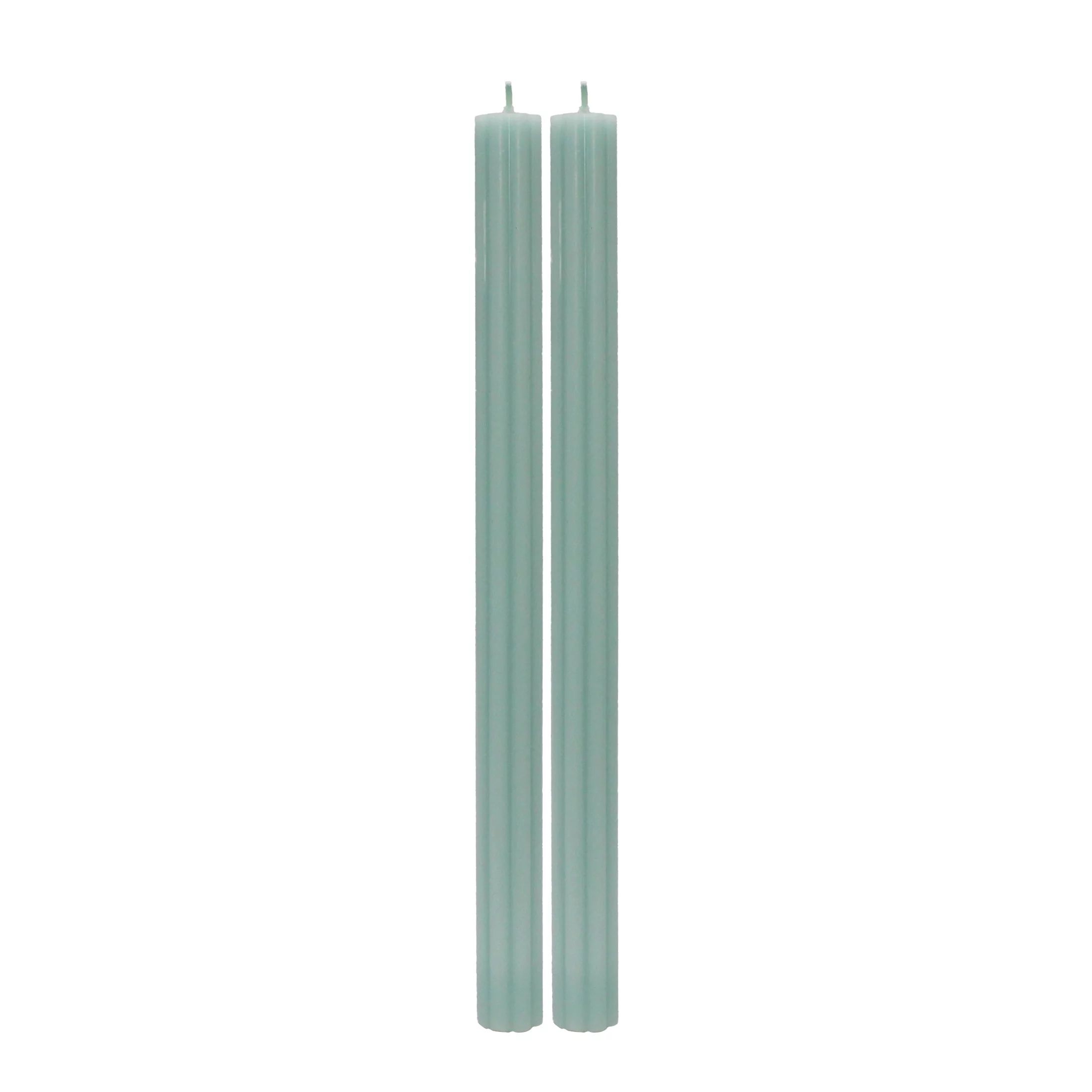 Better Homes & Gardens Unscented Taper Candles, Green, 2-Pack, 11 inches Height - Walmart.com | Walmart (US)