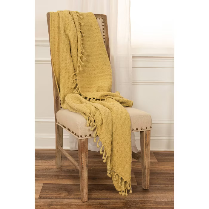 50"x60" Textured Striped Throw Blanket - Rizzy Home | Target