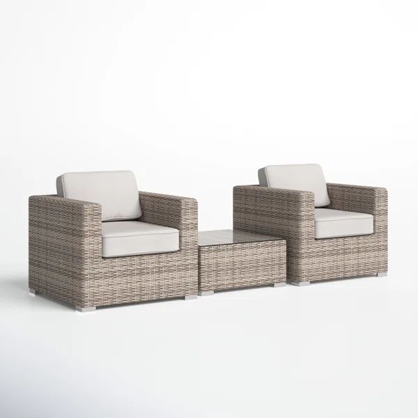 Anden 2 - Person Outdoor Seating Group with Cushions | Wayfair North America