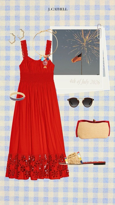 Red, white & totally outfitted. ❤️🤍💙

I rounded up complete summer looks that capture a timeless Americana feel—from crisp white dresses and easy denim to classic stripes, gingham, and the perfect pops of red. Whether you're headed to the lake, the beach, a backyard barbecue, or simply soaking up summer, these outfits are polished, versatile, and easy to wear all season long.

Shop the full edit below!

#SummerStyle #AllAmericanStyle #RedWhiteAndBlue #ClassicStyle #LTKStyle #LTKFinds #SummerOutfits #VacationStyle #WeekendStyle #StyleInspiration #FourthOfJulyStyle #ResortStyle #TimelessFashion #CapsuleWardrobe #SummerWardrobe

#LTKootd #LTKSeasonal #LTKOver40