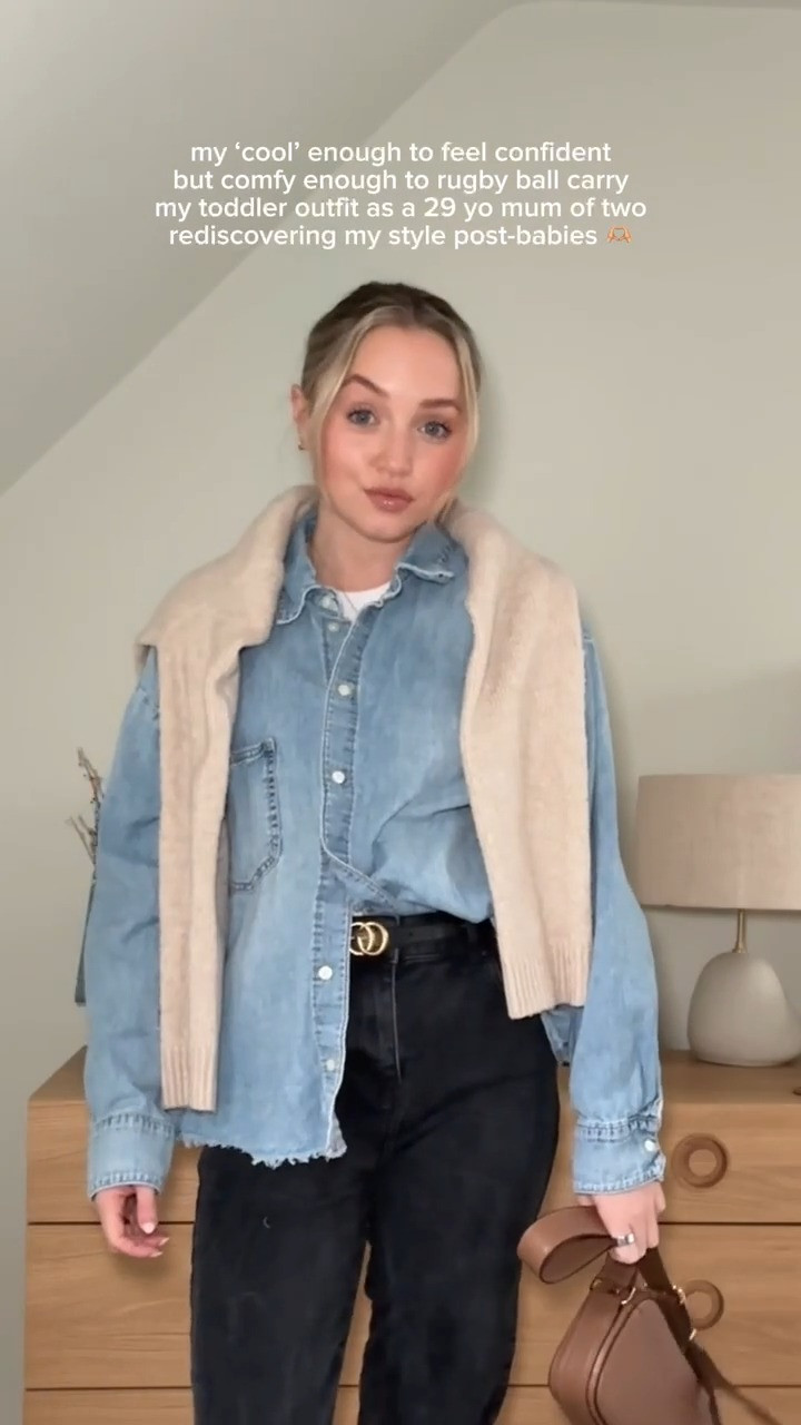 Outfit Ideas, Jean, Bodysuit, Cardigan, Necklace, Denim Shirt, T-Bar, Bag, Zara, Abercrombie & Fitch, Tilly Sveaas 

 

#LTKuk #LTKstyletip #LTKmaternity