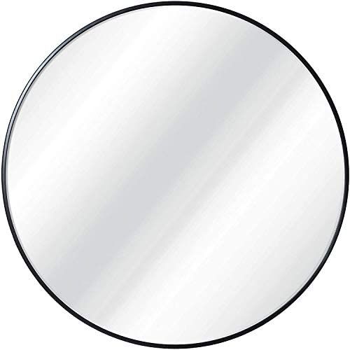 ZENMAG Round Mirror for Wall,30-inch Metal Framed Circle Mirror,Large Bathroom Mirror,Black Wall ... | Amazon (US)