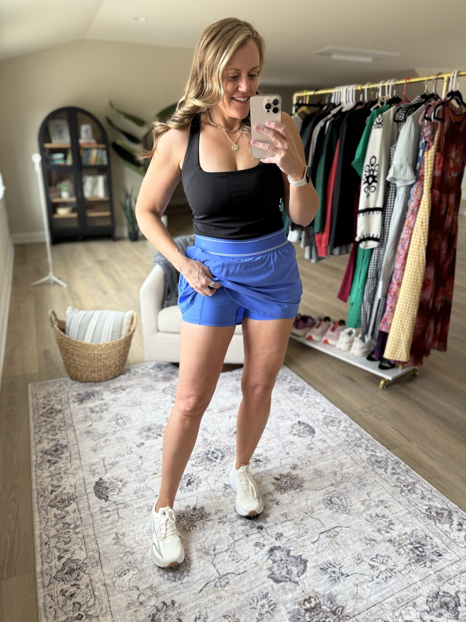 Walmart finds
Mom fashion
Walmart fashion 
Athletic dress
Sports mom
Shorts
Skort
Tank top 
Sneakers
Fits TTS, wearing medium 




#LTKOver40 #LTKootd #LTKMidsize