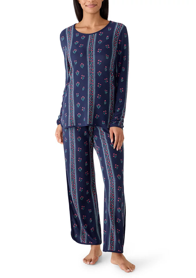 Long Sleeve Shirt, Pants and Shorts Pajama Set | Belk