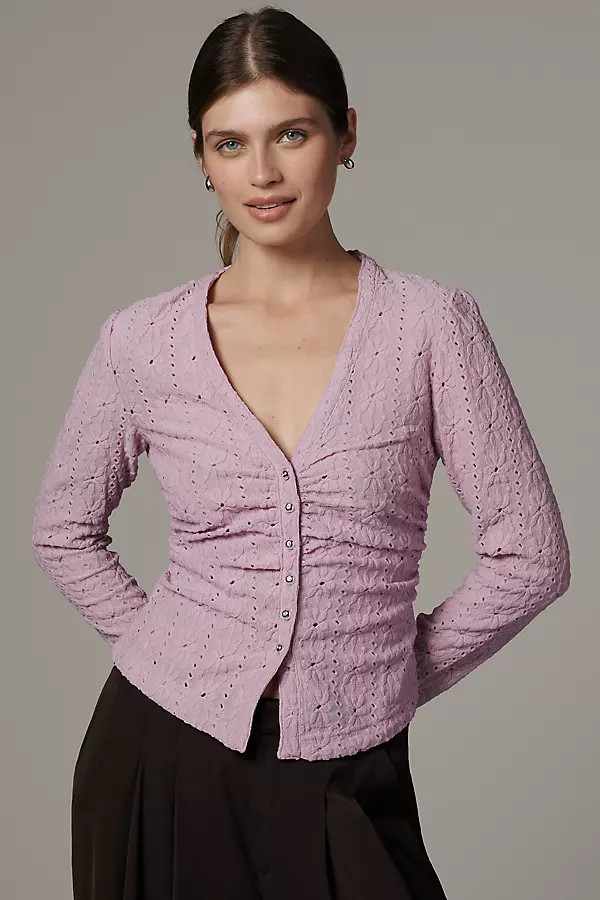 Textured Eyelet Top | Anthropologie (US)