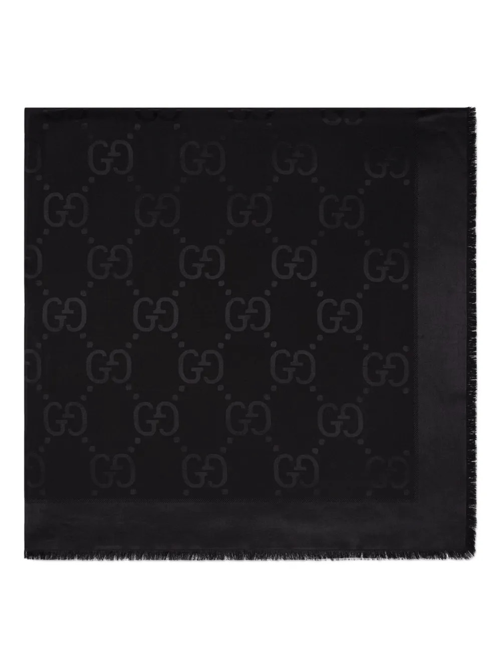 Gucci GG jacquard-woven scarf - Black | Farfetch Global