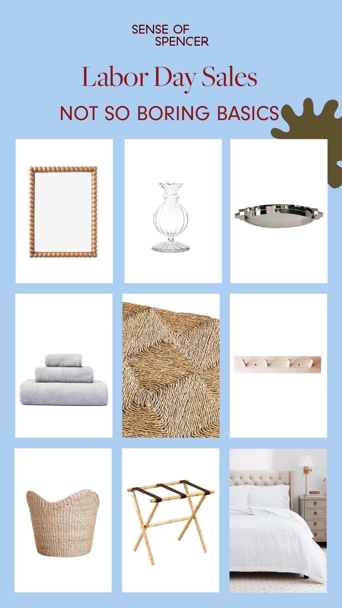 Labor Day sales are a great time to stock up on quality basics for the home - but not just any basics, basics with a twist - essential decor that has character in the form of interesting details and thoughtful design. And 20% off or more doesn’t hurt either! 

#LTKHome #LTKFallSale