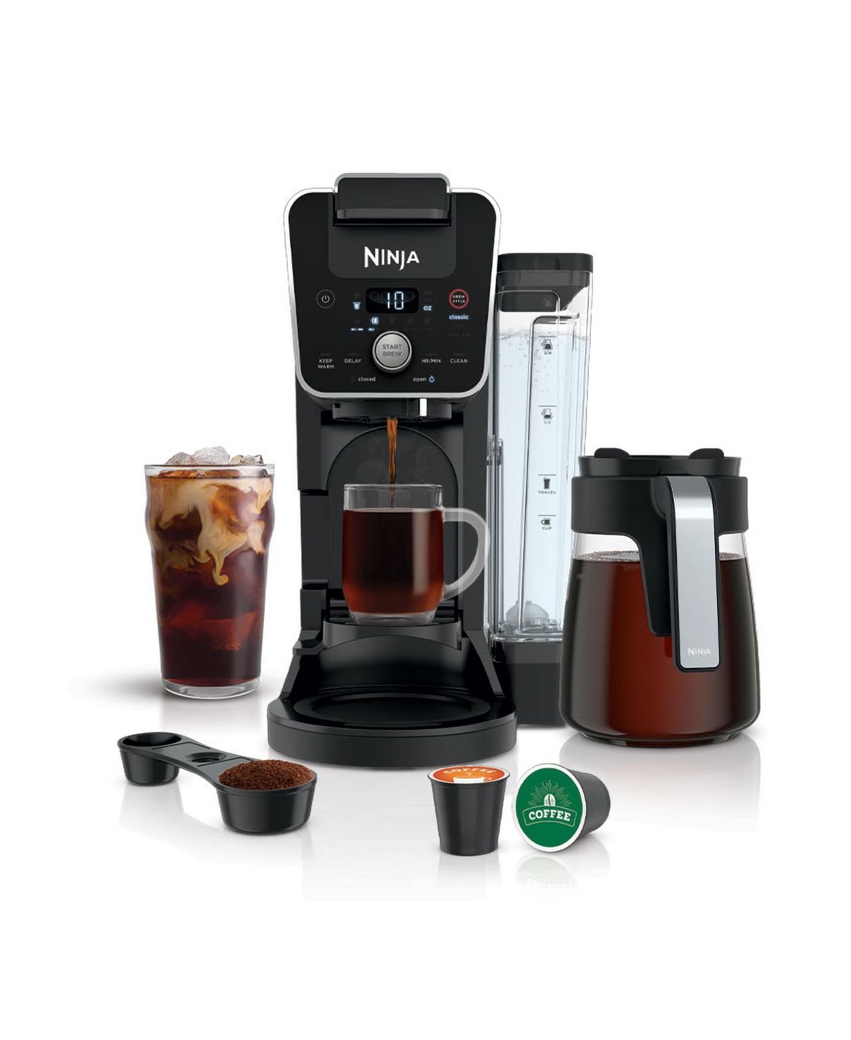 Ninja CFP201 DualBrew Coffee Maker, Single-Serve, Compatible with K-Cup Pods, and Drip Coffee Maker | Macys (US)