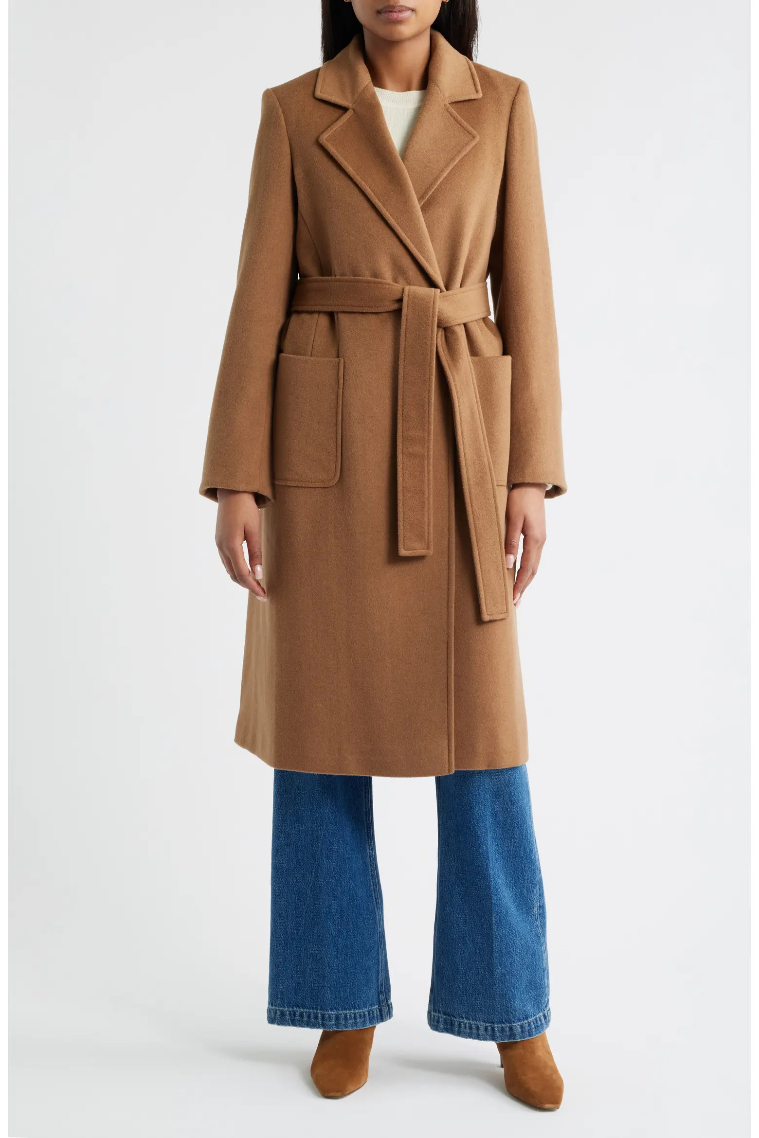 Longline Wrap Coat (Women) | Nordstrom | Nordstrom