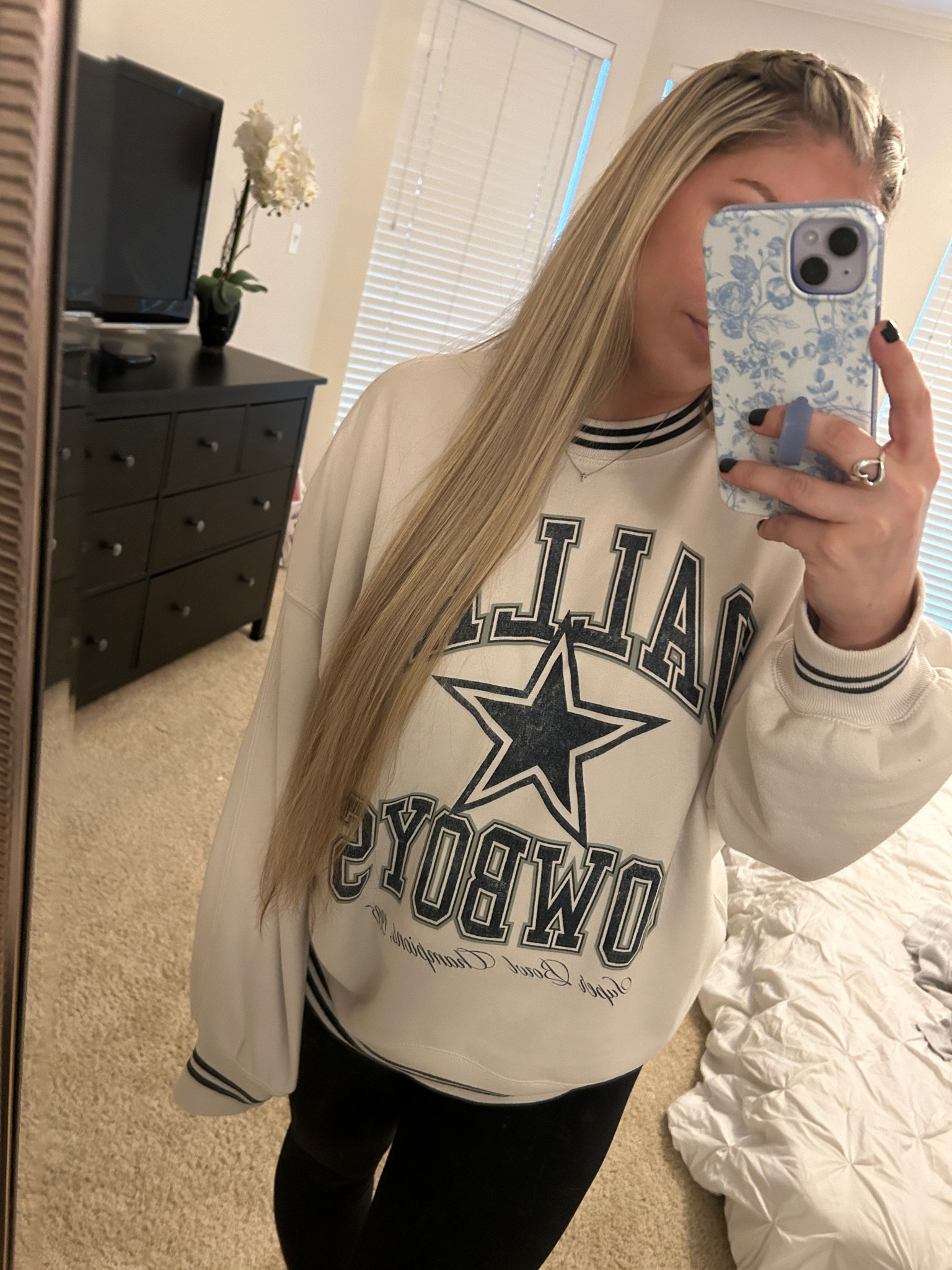 NFL sweatshirt - oversized. Got small but could have done medium for more oversized fit