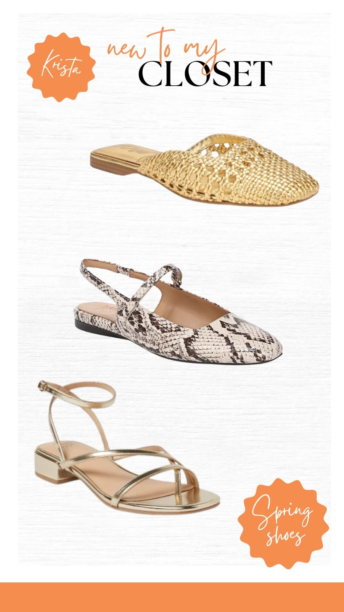 New to my closet (Krista) - spring shoes
#flats #strappysandals


#LTKOver40 #LTKootd