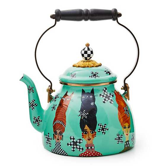 Cat Lady 2 Quart Tea Kettle | MacKenzie-Childs