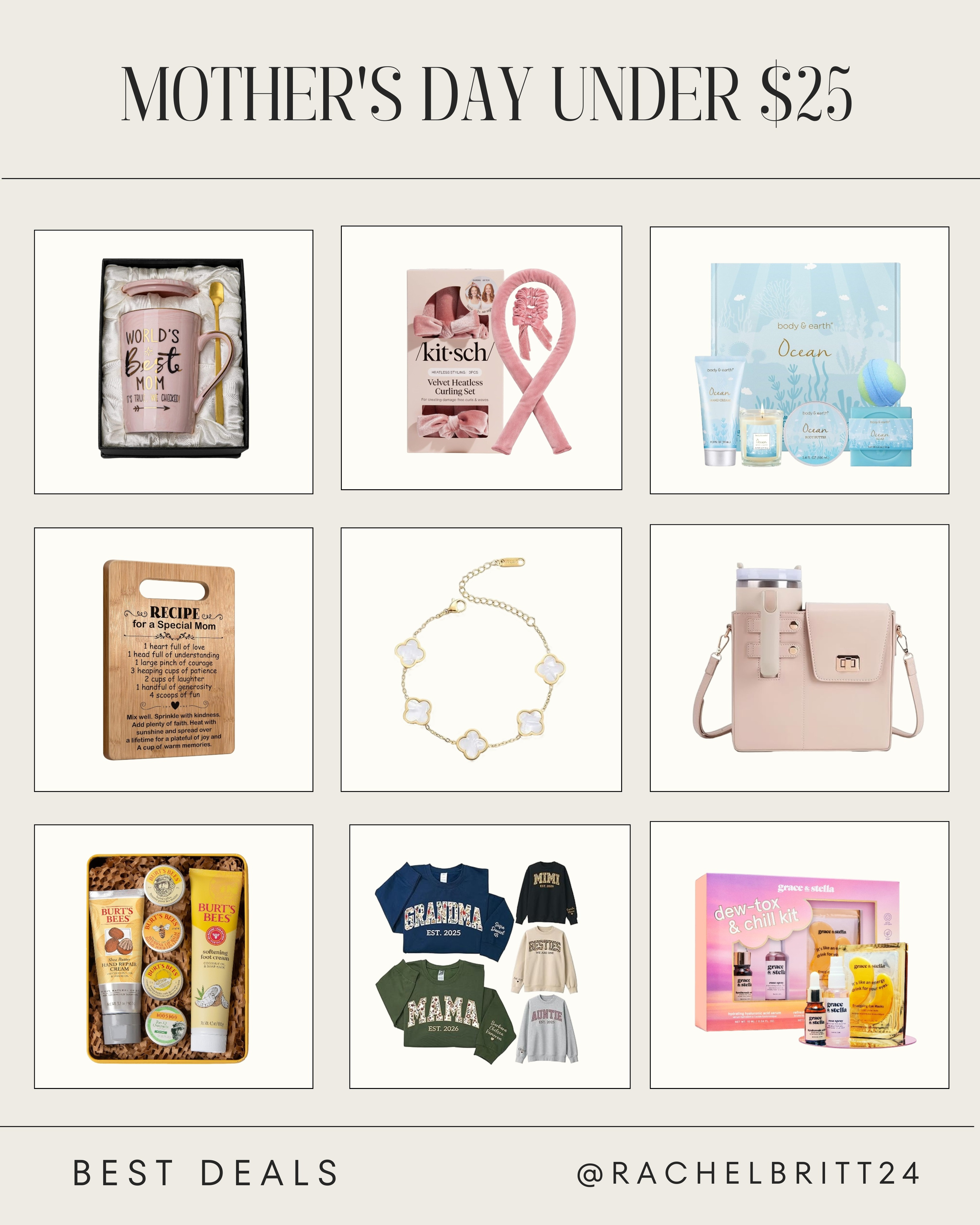 Treat Mom to something special without breaking the bank. These thoughtful Mother's Day finds are all under $25 and perfect for showing your appreciation. Click the link in bio to shop these affordable gift ideas! #MothersDayGifts #BudgetFriendly #GiftIdeas 

 #LTKMothersDay #LTKdayinmylife #LTKmomlife