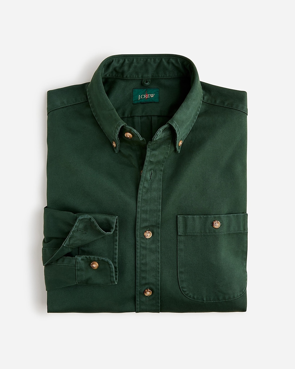 Relaxed garment-dyed heavyweight twill shirt | J. Crew US