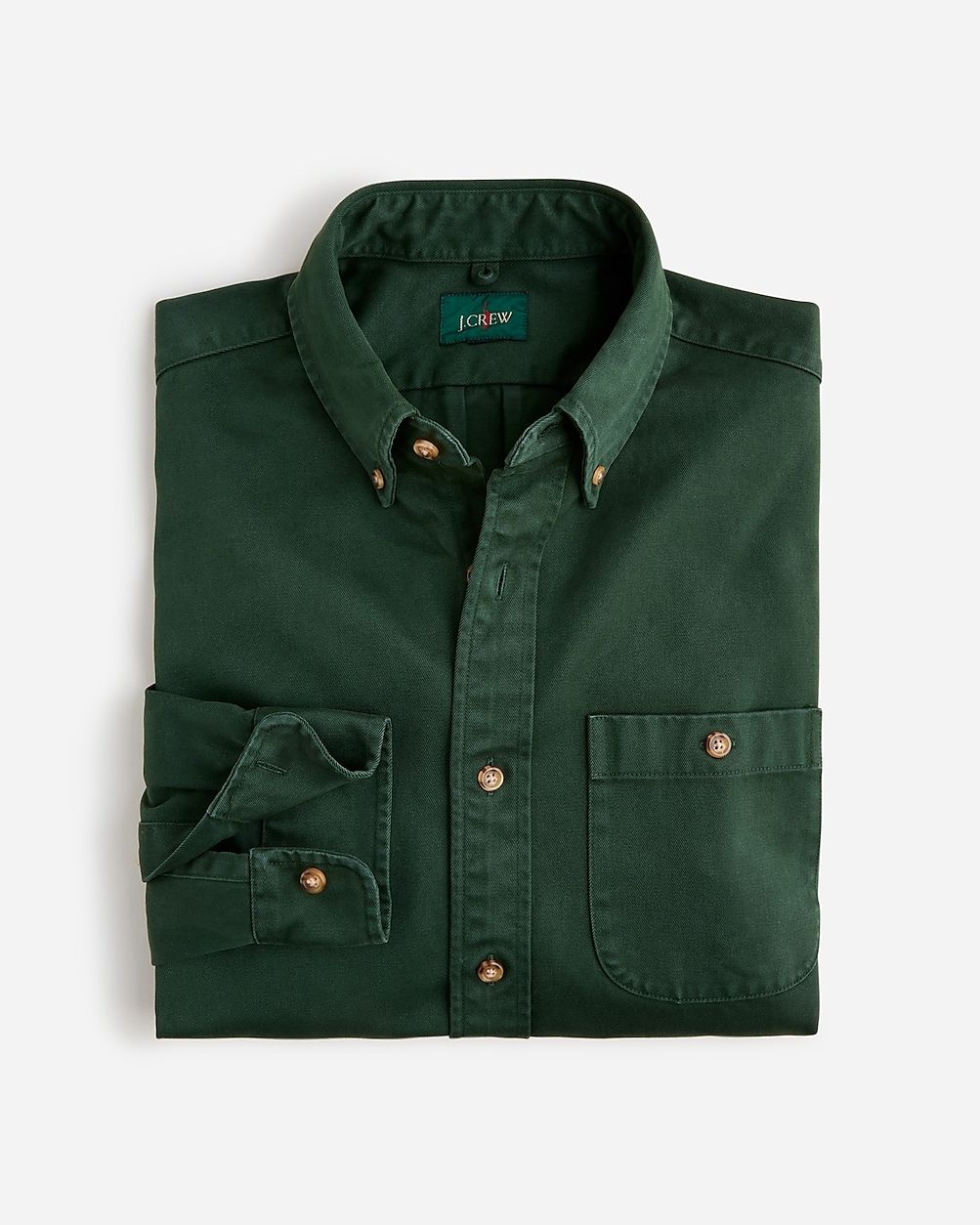 Relaxed garment-dyed heavyweight twill shirt | J.Crew US