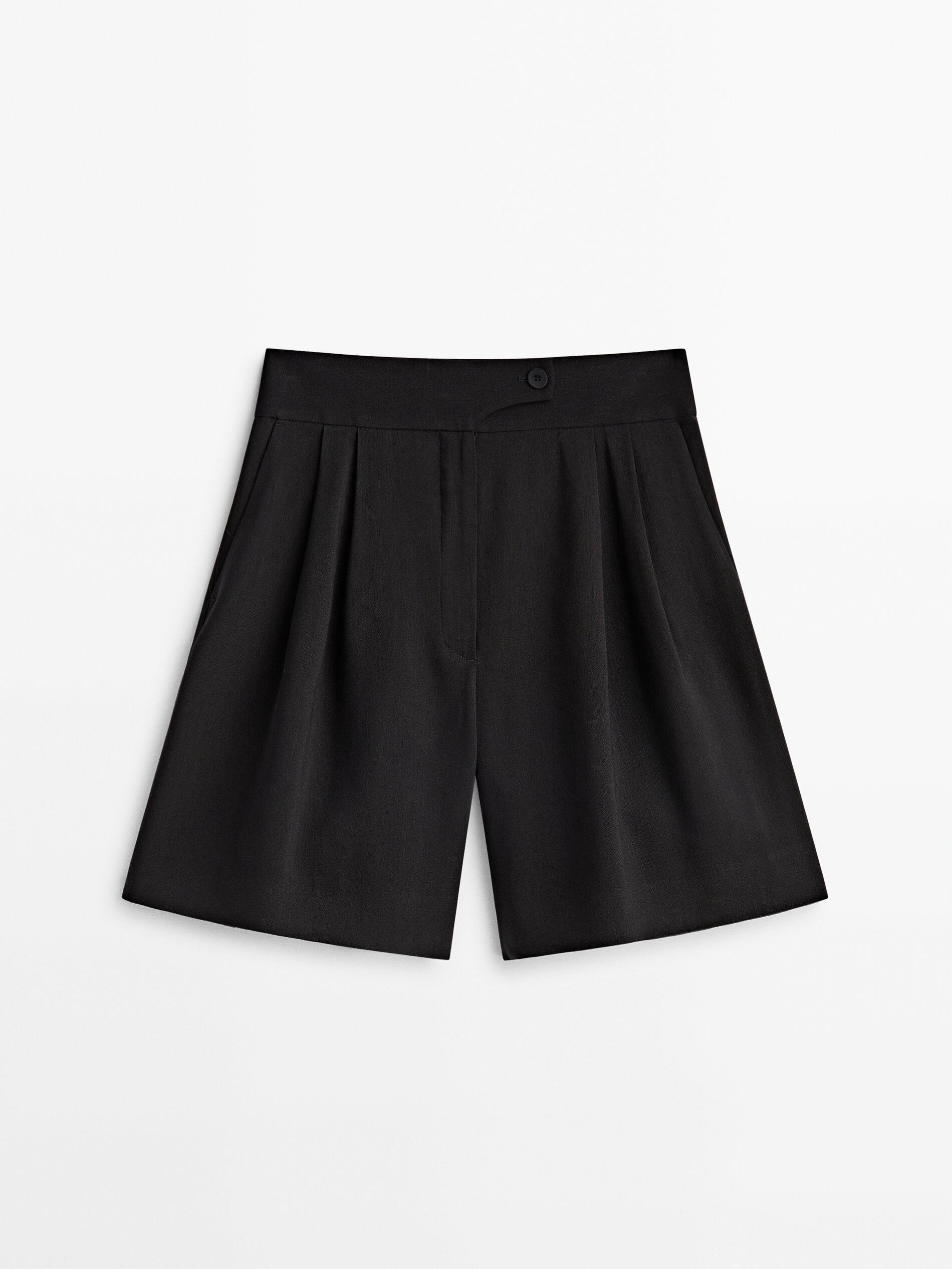 Long Bermuda shorts with darts | Massimo Dutti US