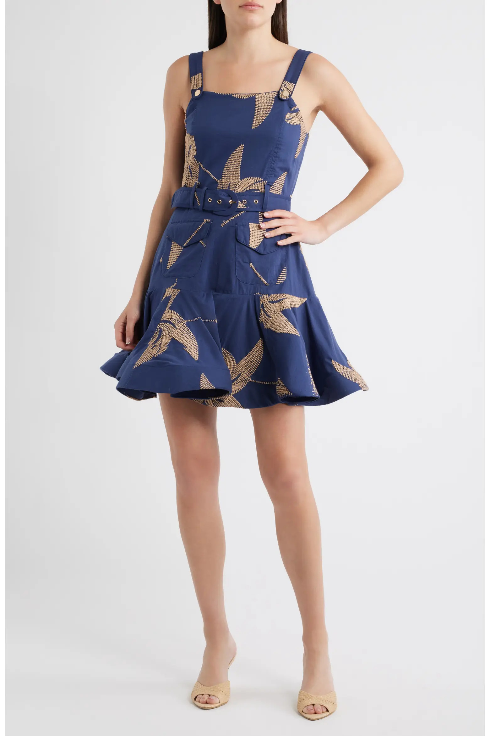 Alivia Belted Fit & Flare Minidress (Women) | Nordstrom | Nordstrom