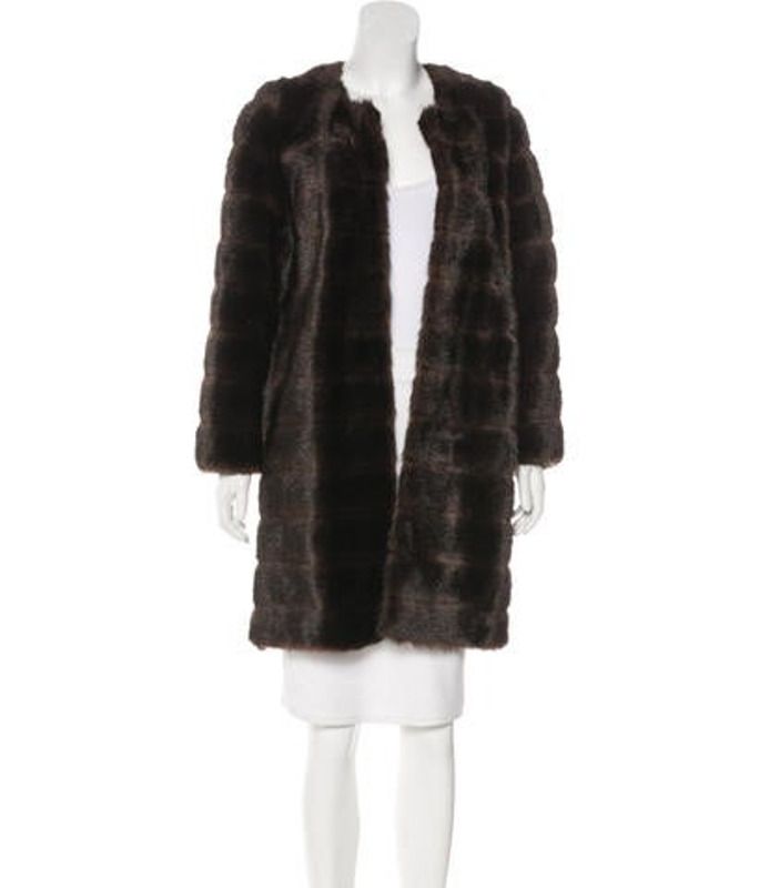 Kate Spade New York Knee-Length Faux Fur Coat Brown Kate Spade New York Knee-Length Faux Fur Coat | The RealReal